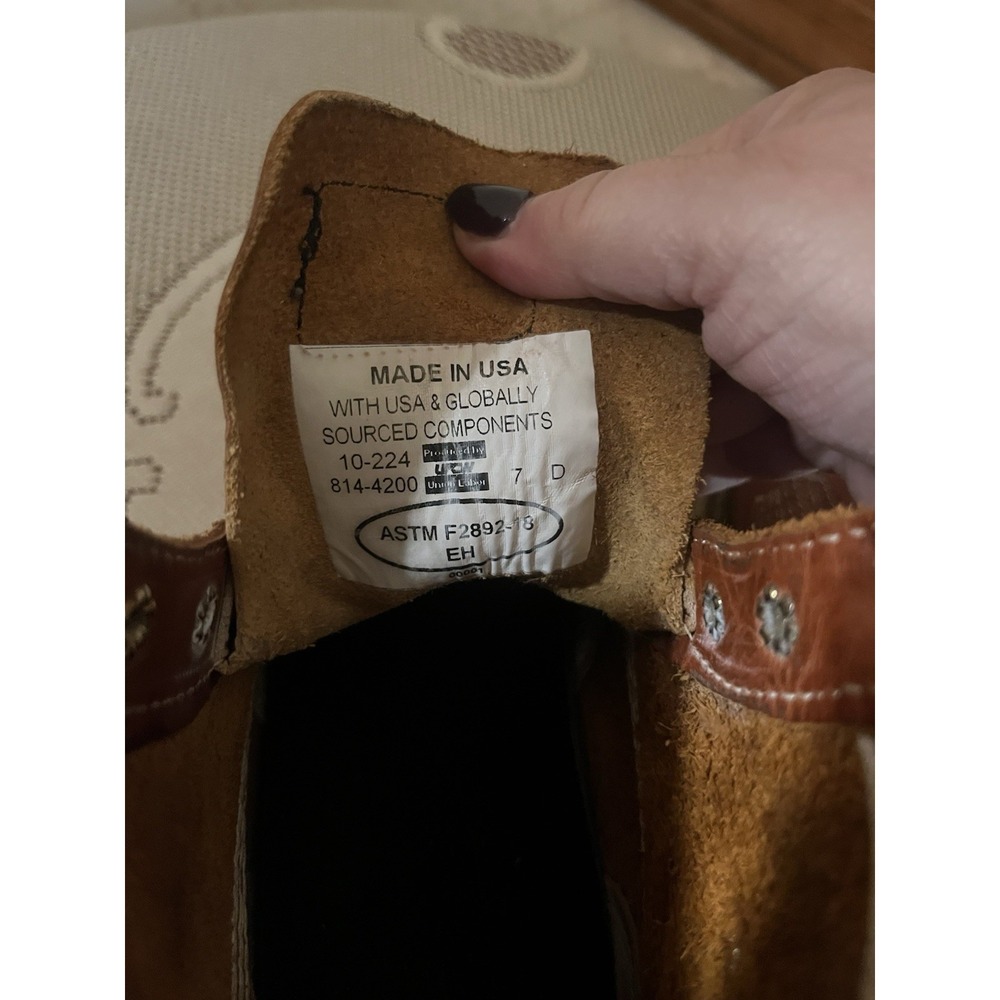 Thorogood 814-4200 Men's 6" Leather Work Boots-Brown-Size: 7 D - Picture 7 of 9